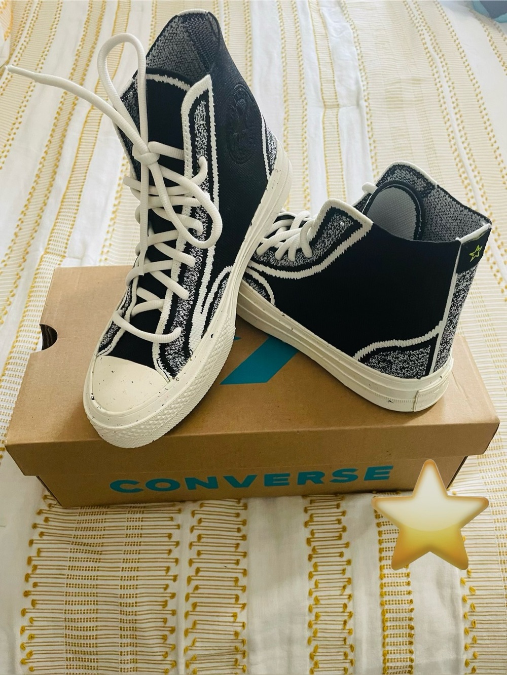 Converse Renew Chuck 70 Knit High 'Black Egret' Sneakers